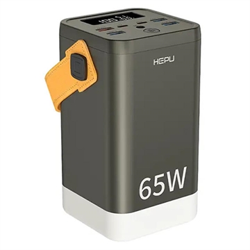 Hepu XXL HP211 Power Bank 60000mAh z 2xUSB-C PD, 4xUSB-A - 65W - Czarny