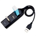 Szybki 4-Portowy Hub USB 2.0 – 480 Mbps