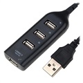 Szybki 4-Portowy Hub USB 2.0 – 480 Mbps