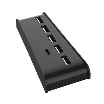 Szybki 6-portowy Hub USB do Sony PlayStation 5 - 5x USB, 1x USB-C