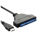 Szybki Adapter Kabla USB-C na SATA 2.5" - Czarny