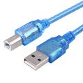 Szybki kabel USB do drukarki 2.0 - wtyczka USB-A / wtyczka USB-B - 1.8m - niebieski