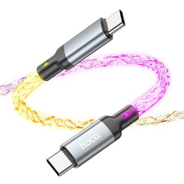 Hoco U112 Shine 60W Kabel USB-C / USB-C - 1m - Szary