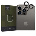 Osłona Obiektywu Aparatu iPhone 15 Pro/15 Pro Max Hofi Camring Pro+ - Czarna Krawędź
