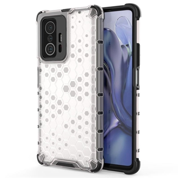 Xiaomi 11T/11T Pro Hybrydowe Etui Honeycomb Armored - Transparentny