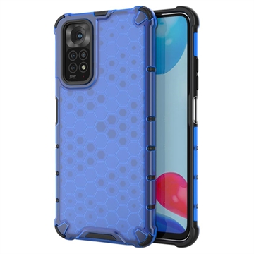 Xiaomi Redmi Note 11/11S Hybrydowe Etui Honeycomb Armored - Błękit