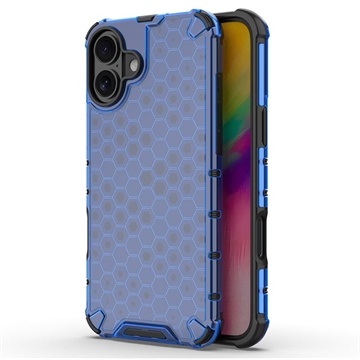 iPhone 16 Hybrydowe Etui Honeycomb Armored - Błękit
