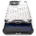 Hybrydowe Etui Honeycomb Armored do iPhone 14 Pro - Przezroczysty
