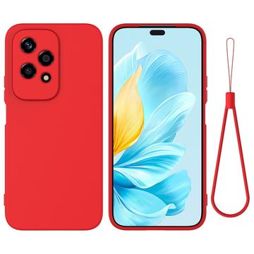 Honor 200 Lite Etui z Płynnego Silikonu - Czerwień