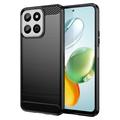 Honor 200 Smart/X7c Szczotkowane Etui z TPU - Włókno Węglowe