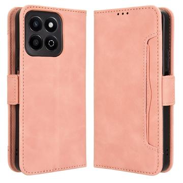 Honor 200 Smart/X7c Etui portfelowe na kartę - różowe