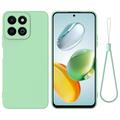 Honor 200 Smart/X7c Etui z płynnego silikonu z paskiem na rękę