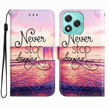 Honor 400 Lite Etui z Portfelem z Serii Wonder - Nigdy nie przestawaj marzyć