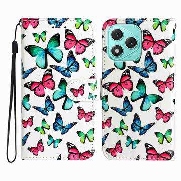 Honor 400 Lite Etui z Portfelem z Serii Wonder - Kolorowe motyle