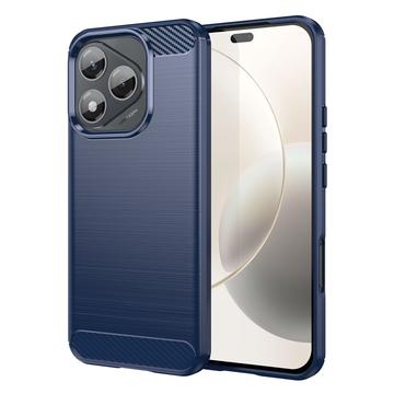 Honor 400 Lite/X70i Szczotkowane Etui z TPU - Włókno Węglowe
