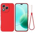 Honor 400 Lite Etui z płynnego silikonu z paskiem na rękę