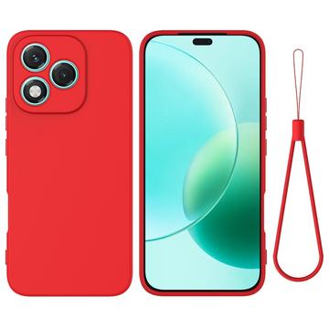 Honor 400 Lite Etui z płynnego silikonu z paskiem na rękę
