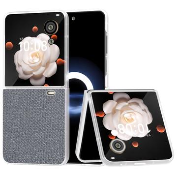 Honor Magic V Flip Hybrydowe etui z teksturą kryształu górskiego - szary