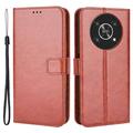 Etui Honor Magic4 Lite/X30/X9 5G Etui portfelowe z magnetycznym zamknięciem - brązowy