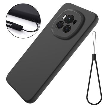 Honor Magic6 Etui z Płynnego Silikonu - Czarne