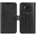 Honor Magic6 Etui portfelowe z magnetycznym zamknięciem - czarny