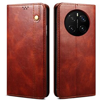 Honor Magic7 Pro Etui-Portfel Zamykane na Magnes - Brąz