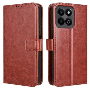 Etui Honor Play 60 Plus/200 Smart Etui portfelowe z magnetycznym zamknięciem - brązowy