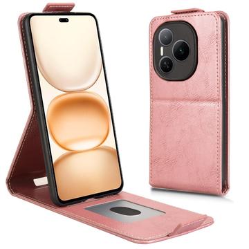 Honor Power Etui z klapką pionową i podstawką - różowe złoto