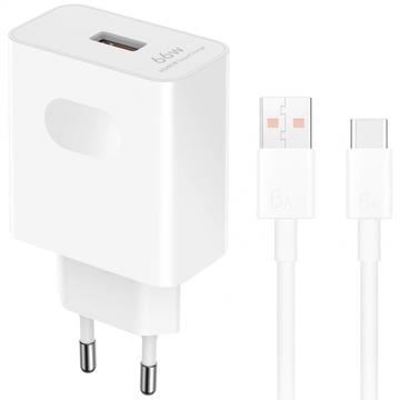 Zasilacz Honor SuperCharge z kablem USB-C HN-110600E00 - 66W - Biały