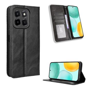 Honor X6c Etui z Portfelem Retro z Magnetycznym Zamknięciem