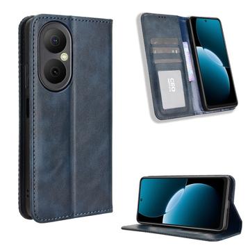 Huawei Enjoy 80 Etui z Portfelem Retro z Magnetycznym Zamknięciem