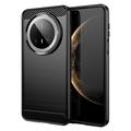 Szczotkowane Etui z TPU Huawei Mate 70 Pro/70 Pro+ - Włókno Węglowe