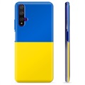 Etui TPU Flaga Ukrainy - Huawei Nova 5T - Żółć i błękit