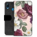 Etui Portfel Premium - Huawei P20 Lite - Romantyczne Kwiaty