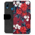 Etui Portfel Premium - Huawei P20 Lite - Vintage Kwiaty