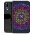 Etui Portfel Premium - Huawei P20 - Kolorowa Mandala