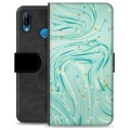 Etui Portfel Premium - Huawei P30 Lite - Zielona Mięta