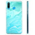 Etui TPU - Huawei P30 Lite - Błękitny Marmur