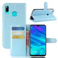 Etui z Portfelem do Huawei P30 Lite z Magnetycznym Zamknięciem - Błękit