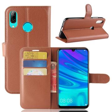 Etui z Portfelem do Huawei P30 Lite z Magnetycznym Zamknięciem - Brąz