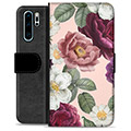 Etui Portfel Premium - Huawei P30 Pro - Romantyczne Kwiaty