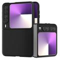 Huawei Pura X Gumowane Etui z Tworzywa - Czarne