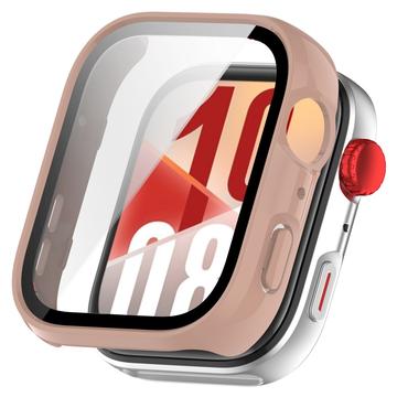 Huawei Watch Fit 4 Etui z Tworzywa z Hartowane Szkło Ochronne - Róż