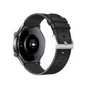 Pasek ze Skóry Naturalnej do Zegarka Huawei Watch GT 2/GT 2 Pro - Czarny
