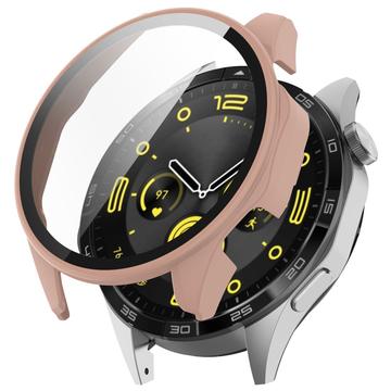 Huawei Watch GT 4 Etui z Tworzywa z Hartowane Szkło Ochronne - 46mm - Różowe Złoto