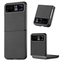 Motorola Razr 40 Hybrydowe Etui - Włókno Węglowe