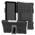 Przeciwpoślizgowe hybrydowe etui do tabletu Huawei MediaPad T5 10 - Czarne /Białe