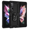 Samsung Galaxy Z Fold3 5G Hybrydowe Etui z Podpórka Metalowa - Czerń