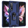 Samsung Galaxy Z Fold3 5G Hybrydowe Etui z Podpórka Metalowa - Błękit