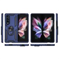 Samsung Galaxy Z Fold3 5G Hybrydowe Etui z Podpórka Metalowa - Błękit